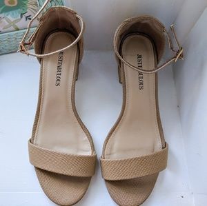 JustFab chunky heel sandal